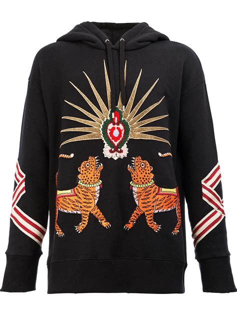 gucci tiger hoodie embroidered|gucci snake hoodie.